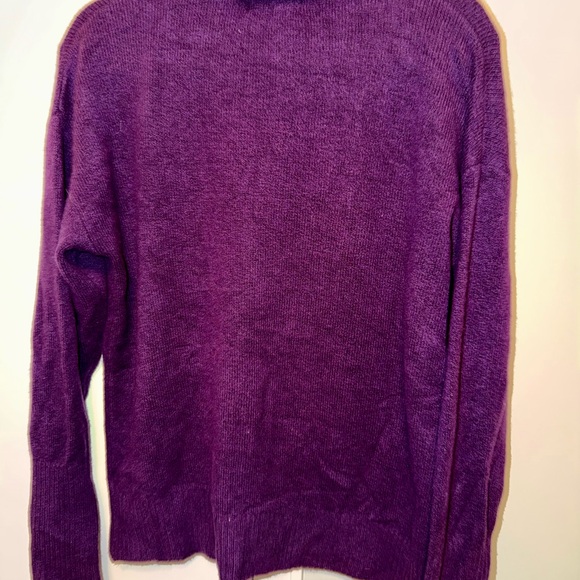 Old Navy Deep Purple Knit Sweater - Picture 2 of 3